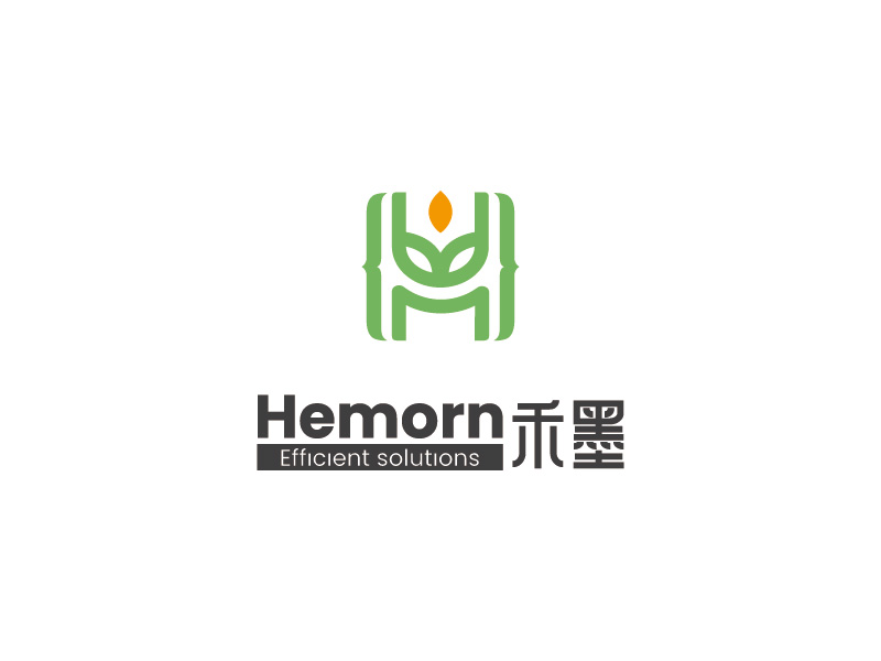 安冬的禾墨 (Hemorn)logo設(shè)計