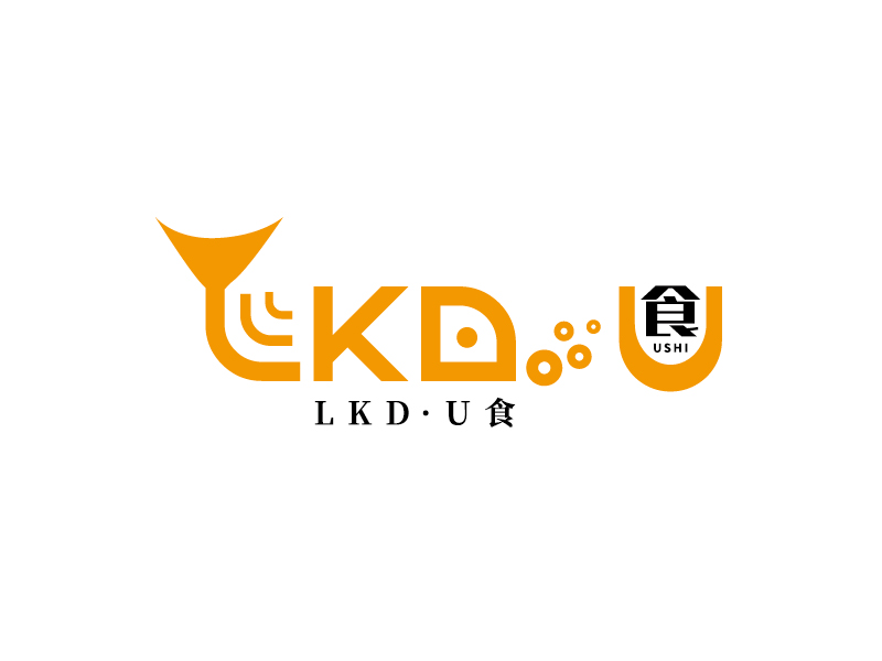 李寧的LKD · U食logo設計