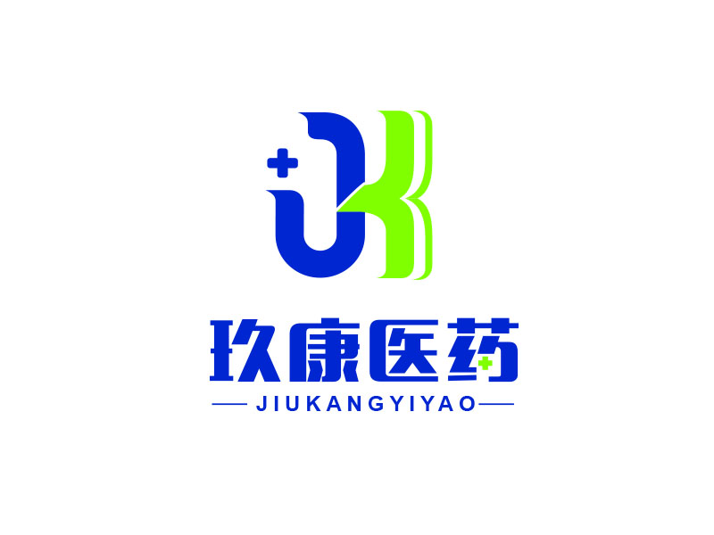 朱紅娟的廣州玖康醫(yī)藥研究有限公司logo設(shè)計(jì)