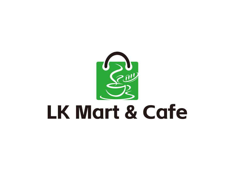 LK Mart & Cafe 咖啡廳定制LOGO設(shè)計(jì)logo設(shè)計(jì)