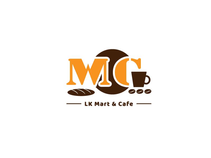 李寧的LK Mart & Cafe 咖啡廳定制LOGO設(shè)計logo設(shè)計