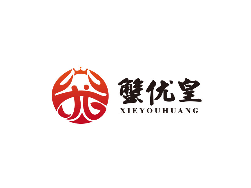 蟹優(yōu)皇logo設計