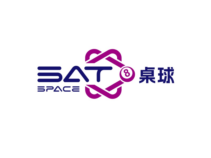 譚家強的SAT  space  桌球logo設計